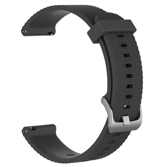 For Huawei Watch 4 Pro 22mm Diamond Textured Silicone Watch Band(Dark Grey)