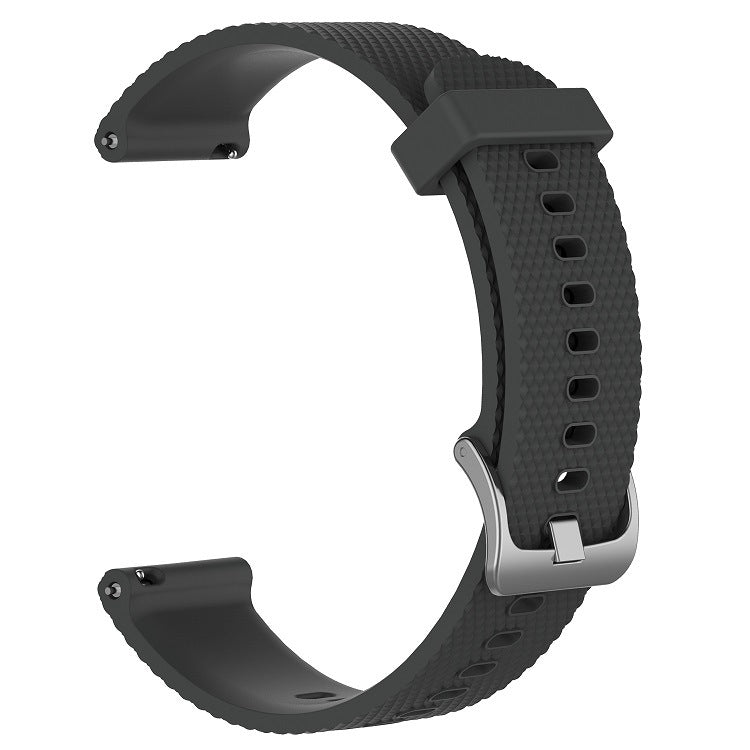 For Huawei Watch 4 Pro 22mm Diamond Textured Silicone Watch Band(Dark Grey)