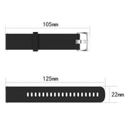 For Huawei Watch 4 Pro 22mm Diamond Textured Silicone Watch Band(Dark Grey)