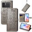 For DOOGEE X98 Pro / X98 Cat and Dog Embossed Leather Phone Case(Grey) - Doogee Cases by PMC TechLife | Online Shopping South Africa | PMC TechLife | Buy Now Pay Later Mobicred
