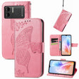 For DOOGEE X98 Pro / X98 Butterfly Love Flower Embossed Leather Phone Case(Pink) - Doogee Cases by PMC TechLife | Online Shopping South Africa | PMC TechLife | Buy Now Pay Later Mobicred