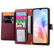 For DOOGEE X98 Pro / X98 Love Zipper Lanyard Leather Phone Case(Red)