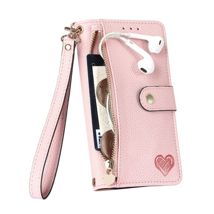 For DOOGEE X98 Pro / X98 Love Zipper Lanyard Leather Phone Case(Red)