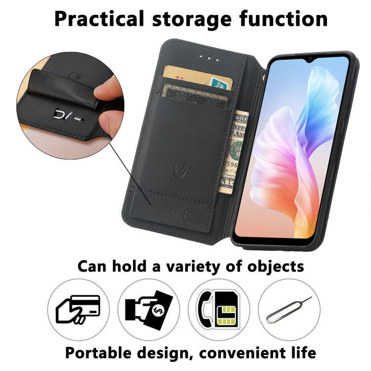 For DOOGEE X98 Pro / X98 CaseNeo Colorful Magnetic Leather Phone Case(Colorful  Cloud)
