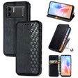 For DOOGEE X98 Pro / X98 Cubic Grid Pressed Magnetic Leather Phone Case(Black) - Doogee Cases by PMC TechLife | Online Shopping South Africa | PMC TechLife | Buy Now Pay Later Mobicred