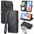 For DOOGEE X98 Pro / X98 Geometric Zipper Wallet Side Buckle Leather Phone Case(Black) - free shipping - PMC TechLife - Order now!