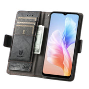 For DOOGEE X98 Pro / X98 CaseNeo Splicing Dual Magnetic Buckle Leather Phone Case(Black)