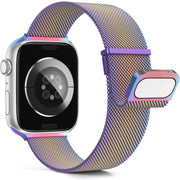 For Apple Watch SE 2022 44mm Milan Double Magnetic Steel Mesh Watch Band(Color)