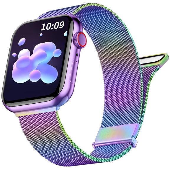 For Apple Watch 2 42mm Milan Double Magnetic Steel Mesh Watch Band(Color)