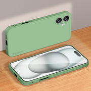 For iPhone 16 Plus PINWUYO Sense Series Liquid Silicone TPU Phone Case(Green)