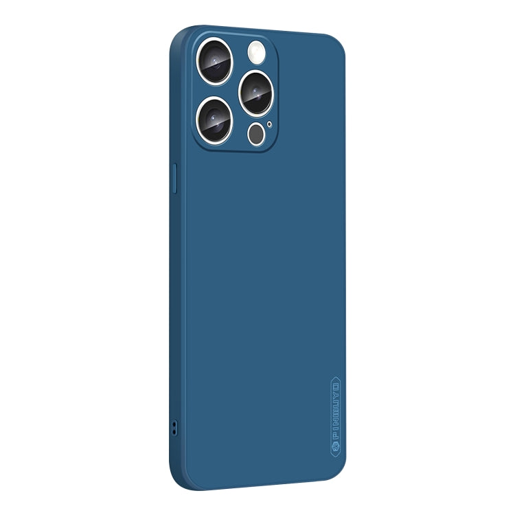 For iPhone 16 Pro Max PINWUYO Sense Series Liquid Silicone TPU Phone Case(Blue)