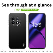 For OnePlus Ace 2 Pro MOFI Ming Series Transparent Ultra-thin TPU Phone Case(Transparent)
