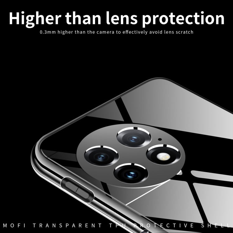 For OnePlus Ace 2 Pro MOFI Ming Series Transparent Ultra-thin TPU Phone Case(Transparent)