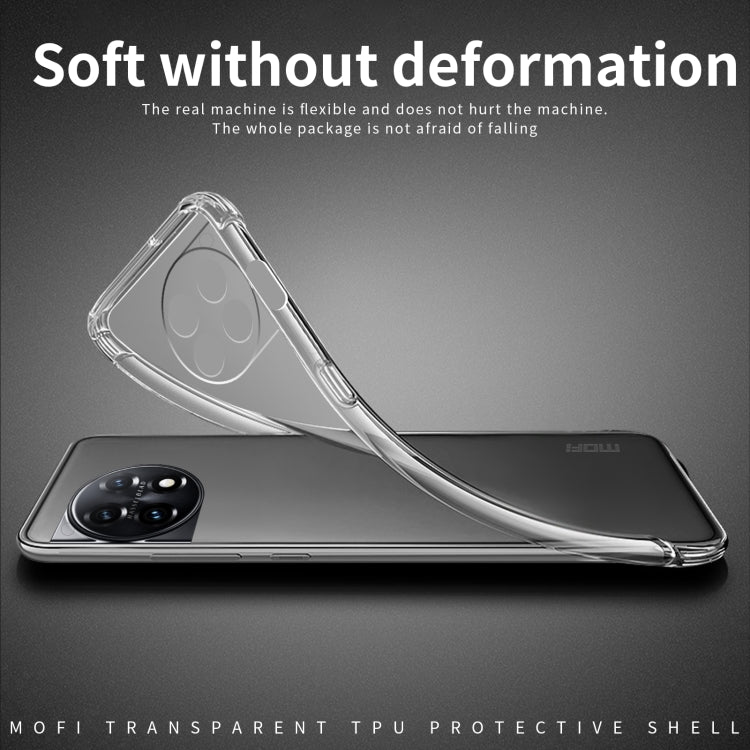 For OnePlus 12 MOFI Ming Series Transparent Ultra-thin TPU Phone Case(Transparent)