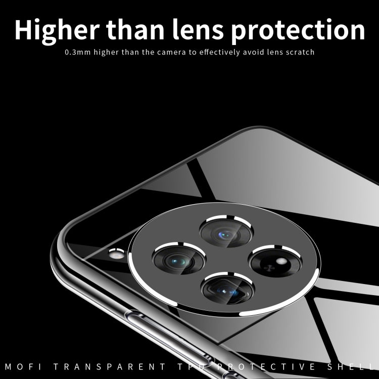 For OnePlus Ace 3 MOFI Ming Series Transparent Ultra-thin TPU Phone Case(Transparent)