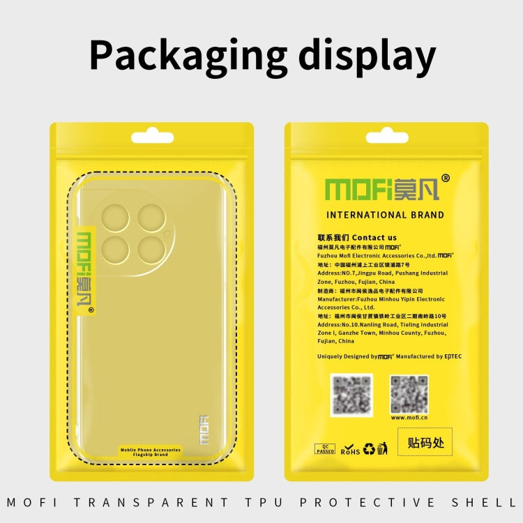 For OnePlus Ace 3 MOFI Ming Series Transparent Ultra-thin TPU Phone Case(Transparent)