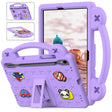 For Samsung Galaxy Tab S9 FE / X510N Handle Kickstand Children EVA Shockproof Tablet Case(Light Purple) - Galaxy Tab S9 FE by PMC TechLife | Online Shopping South Africa | PMC TechLife