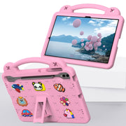 For Samsung Galaxy Tab S9 FE+ 12.4 X610N Handle Kickstand Children EVA Shockproof Tablet Case(Pink)