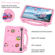 For Samsung Galaxy Tab S10+12.4 X820 Handle Kickstand Children EVA Shockproof Tablet Case(Pink)