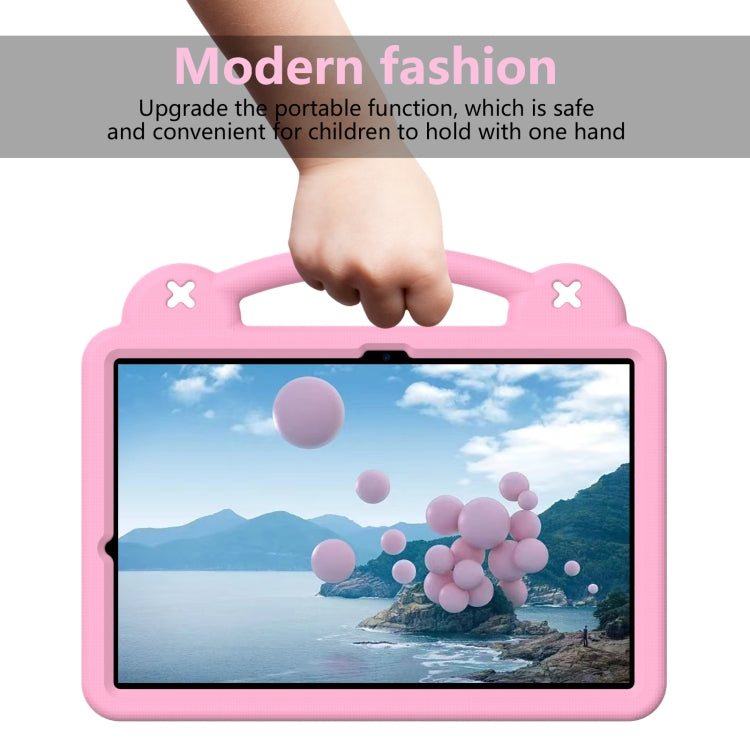 For Samsung Galaxy Tab S10+12.4 X820 Handle Kickstand Children EVA Shockproof Tablet Case(Pink)