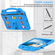 For Samsung Galaxy Tab S10+12.4 X820 Handle Kickstand Children EVA Shockproof Tablet Case(Sky Blue)