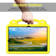 For Samsung Galaxy Tab S10+12.4 X820 Handle Kickstand Children EVA Shockproof Tablet Case(Yellow)