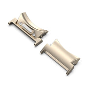For Samsung Galaxy Watch6 / 6 Classic 20mm 1 Pair Button Style Curved Metal Watch Band Connector(Starlight Color)