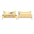 For Samsung Galaxy Watch5 / 5 Pro 20mm 1 Pair Button Style Curved Metal Watch Band Connector(Gold) - free shipping - PMc TechLife - Order now!
