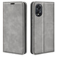 For OPPO A38 Retro-skin Magnetic Suction Leather Phone Case(Grey) - A38 Cases by PMC TechLife | Online Shopping South Africa | PMC TechLife | Buy Now Pay Later Mobicred