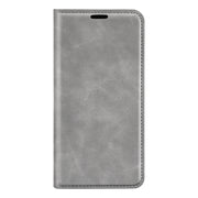For OPPO A38 Retro-skin Magnetic Suction Leather Phone Case(Grey)