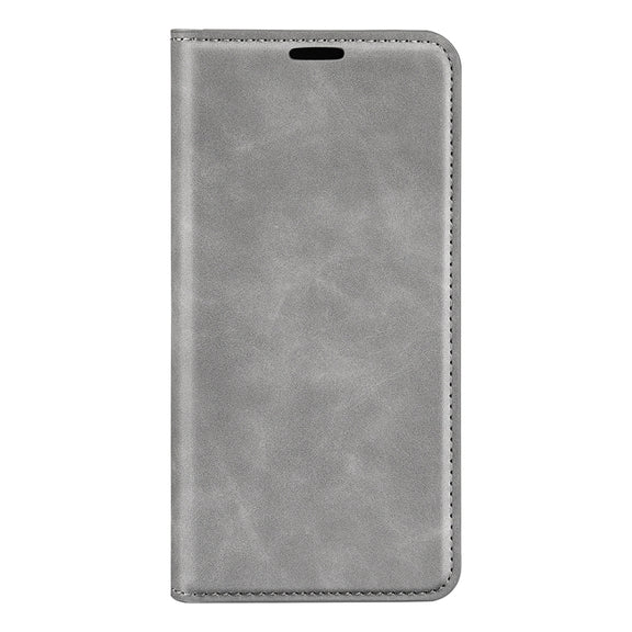 For OPPO A38 Retro-skin Magnetic Suction Leather Phone Case(Grey)