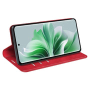 For OPPO Reno11 5G Global Retro-skin Magnetic Suction Leather Phone Case(Red)