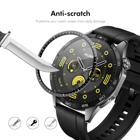 For Huawei Watch GT 5 46mm 2pcs ENKAY 3D Full Coverage Soft PC Edge PMMA HD Screen Film