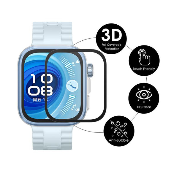 For Huawei Watch Fit 4 Pro 2pcs ENKAY 3D Full Coverage Soft PC Edge PMMA HD Screen Film