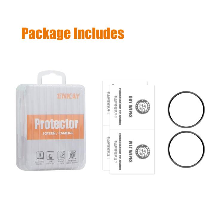 For Huawei Watch 5 42mm 2pcs ENKAY 3D Full Coverage Soft PC Edge PMMA HD Screen Film