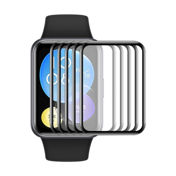 For Huawei Watch Fit Special Edition 5pcs ENKAY 3D Full Coverage Soft PC Edge PMMA HD Screen Film