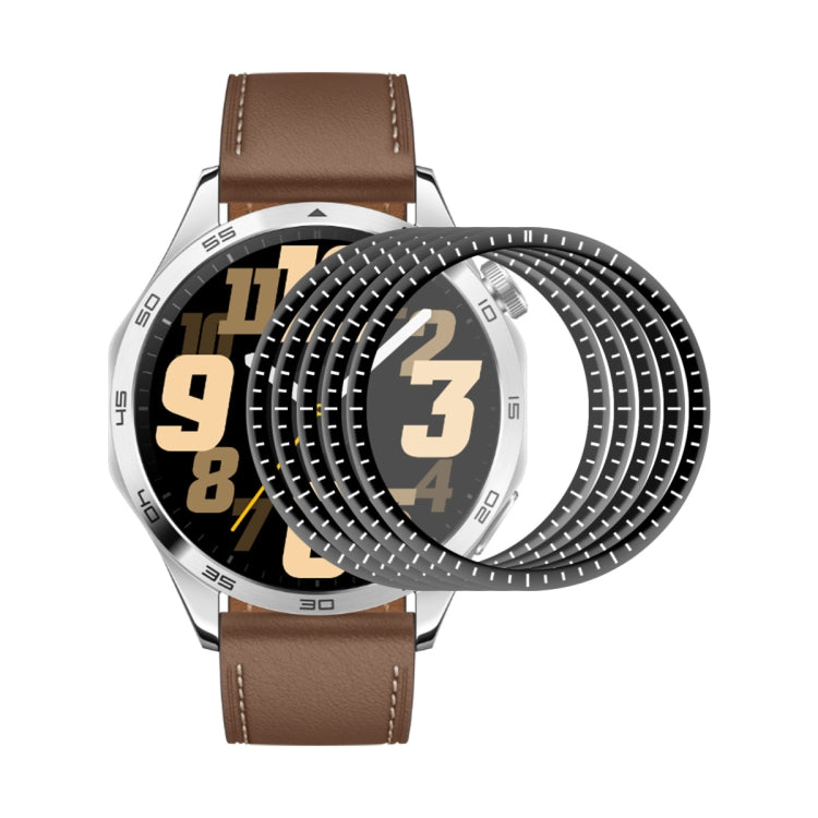 For Huawei Watch GT 4 46mm 5pcs ENKAY 3D Full Coverage Soft PC Edge PMMA HD Screen Film