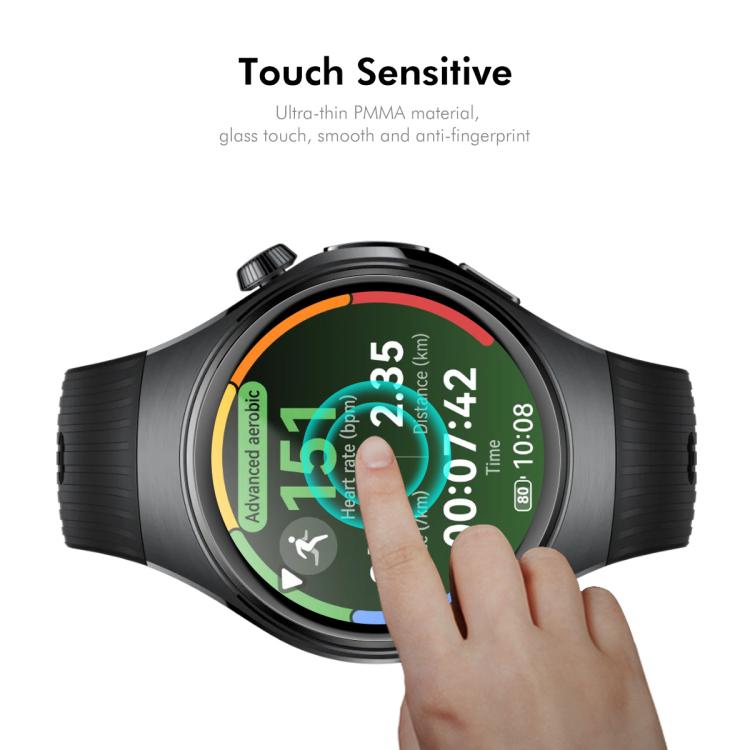 For Huawei Watch 5 42mm 5pcs ENKAY 3D Full Coverage Soft PC Edge PMMA HD Screen Film