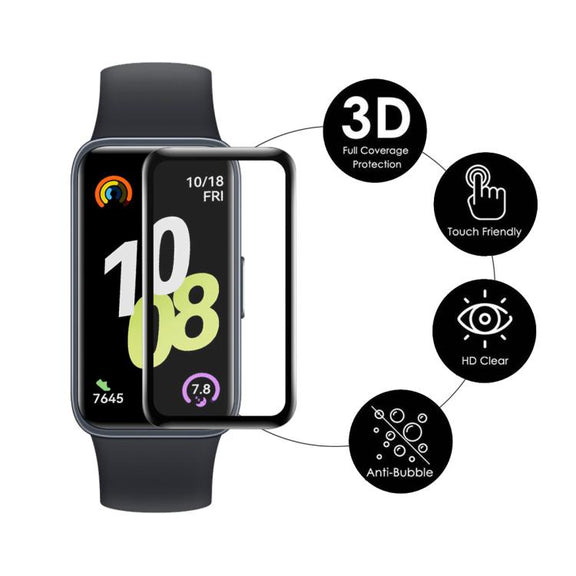 For Huawei Band 10 10pcs ENKAY 3D Full Coverage Soft PC Edge PMMA HD Screen Film