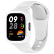 For Redmi Watch 3 Integrated Fully Enclosed Silicone Watch Band(White) - Watch Bands by PMC TechLife | Online Shopping South Africa | PMC TechLife | Buy Now Pay Later Mobicred