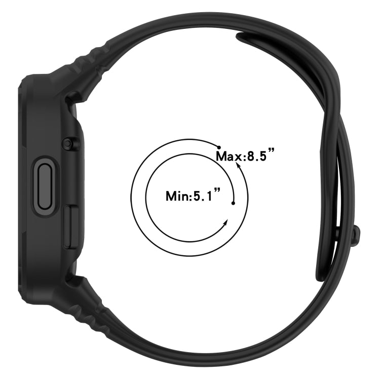 For Redmi Watch 3 Integrated Fully Enclosed Silicone Watch Band(Ink Blue)