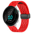 For Garmin Forerunner 55 20mm Folding Magnetic Clasp Silicone Watch Band(Red) - Watch Bands by PMC TechLife | Online Shopping South Africa | PMC TechLife