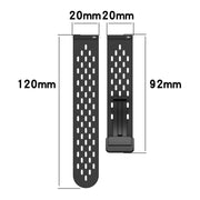 For Amazfit GTS 4 Mini 20mm Folding Magnetic Clasp Silicone Watch Band(Starlight)