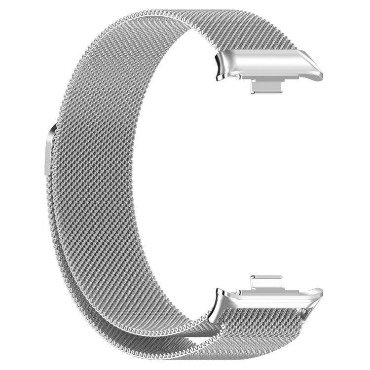 For Xiaomi Mi Band 8 Pro Milan Magnetic Steel Mesh Watch Band(Silver)