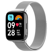 For Redmi Watch 3 Active Milan Magnetic Steel Mesh Watch Band(Silver)