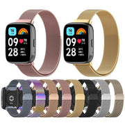 For Redmi Watch 3 Active Milan Magnetic Steel Mesh Watch Band(Silver)