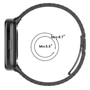 For Redmi Watch 3 Active Three Bead Stainless Steel Metal Watch Band(Black)