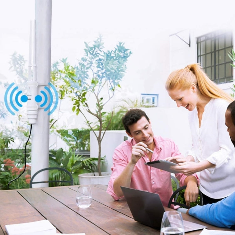 WAVLINK WN570HA1 Weatherproof 2.4+5GHz 600Mbps Outdoor WiFi Range Router Extender, Plug:EU Plug