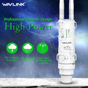 WAVLINK WN570HA1 Weatherproof 2.4+5GHz 600Mbps Outdoor WiFi Range Router Extender, Plug:EU Plug