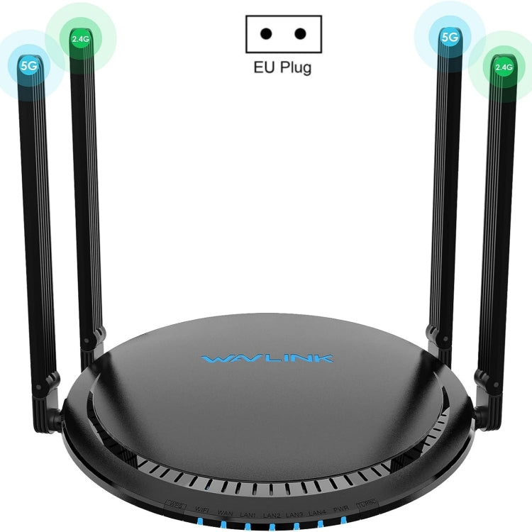 WAVLINK WN531MX3 Wider Coverage AX3000 WiFi 6 Wireless Routers Dual Band Wireless Repeater, Plug:EU Plug